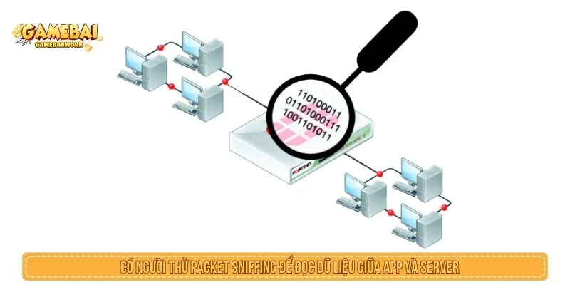 Có người thử packet sniffing để đọc dữ liệu giữa app và server