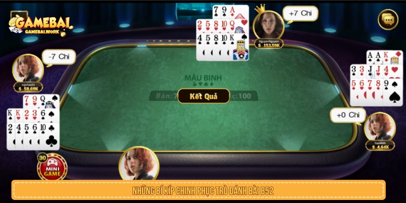 Những bí kíp chinh phục trò đánh bài B52